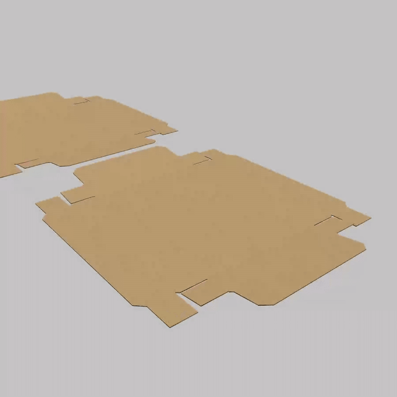 four-fold edge matching lid box