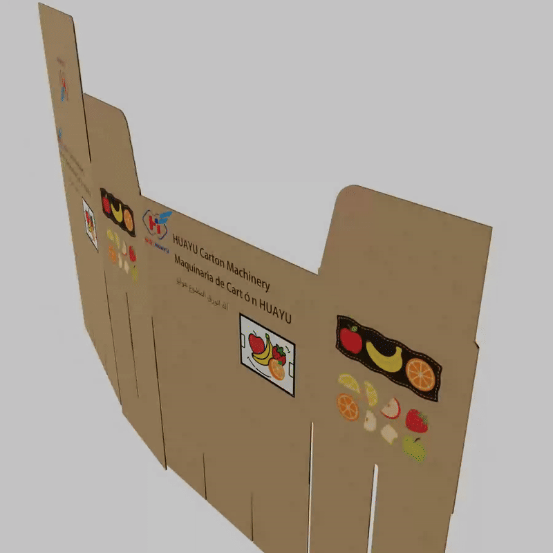 six-compartment insert-lock carton