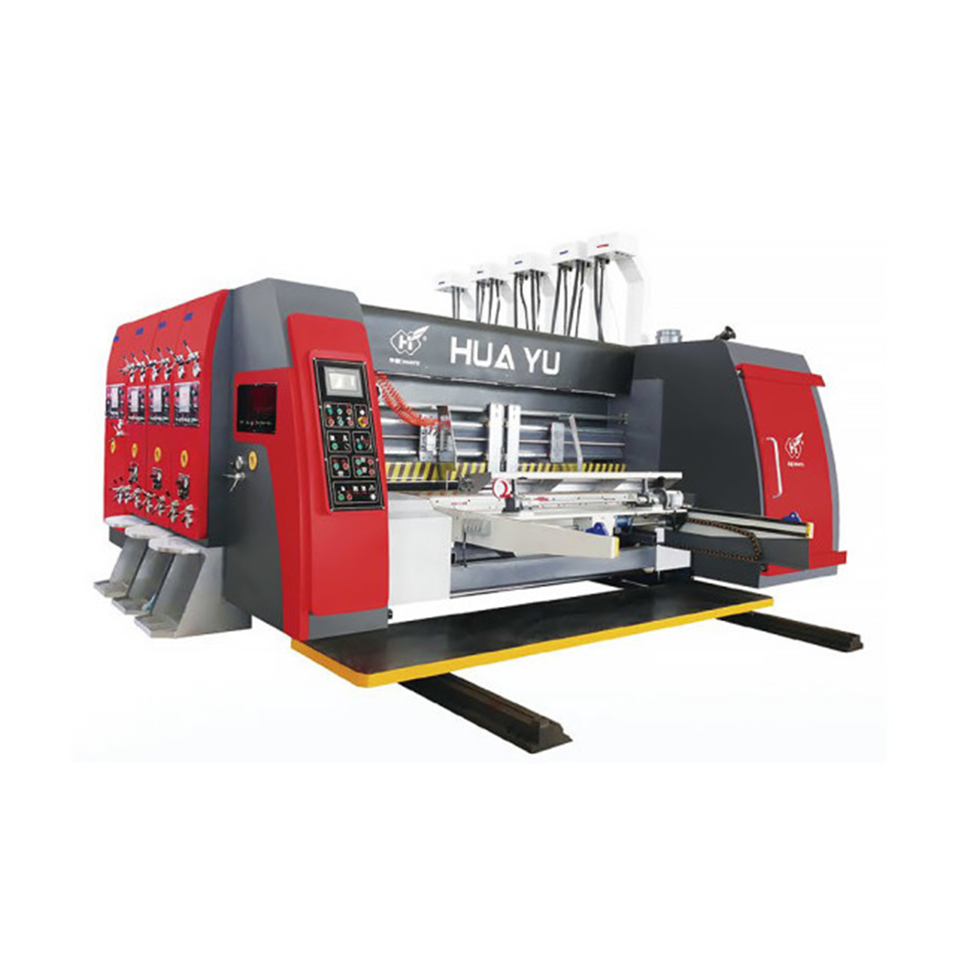 HUAYU-A Series fully computerized high speed printing slotting die cutting machine
