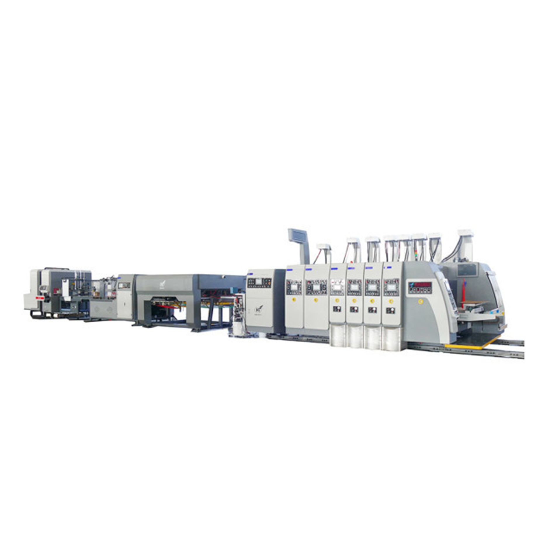 HS-T Series fully computerized high speed printing gluing with auto bundle (for small boxes)